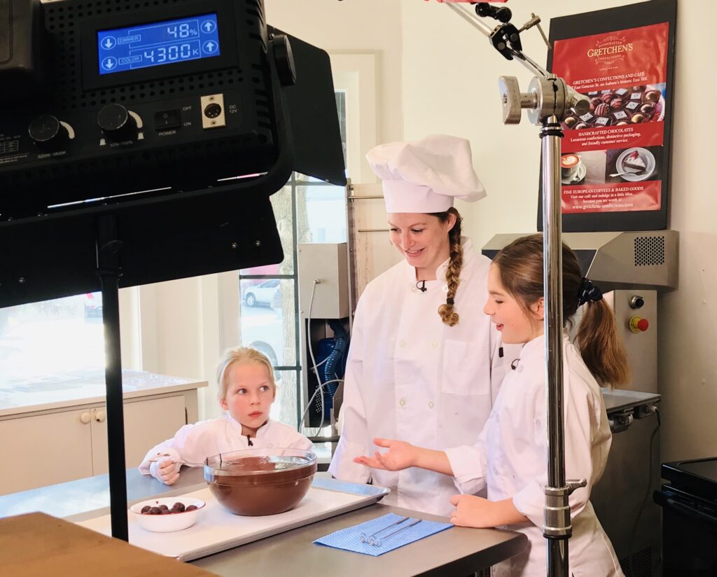 Chocolatier taping