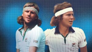Tennis icons Bjorn Borg and John McEnroe